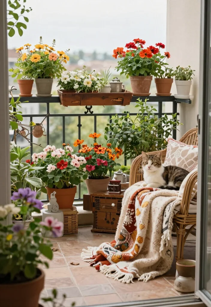 17 Cat Balcony Ideas for a Safe & Stylish Catio 31 17 Cat Balcony Ideas for a Safe & Stylish Catio - 11. Seasonal Decor 1