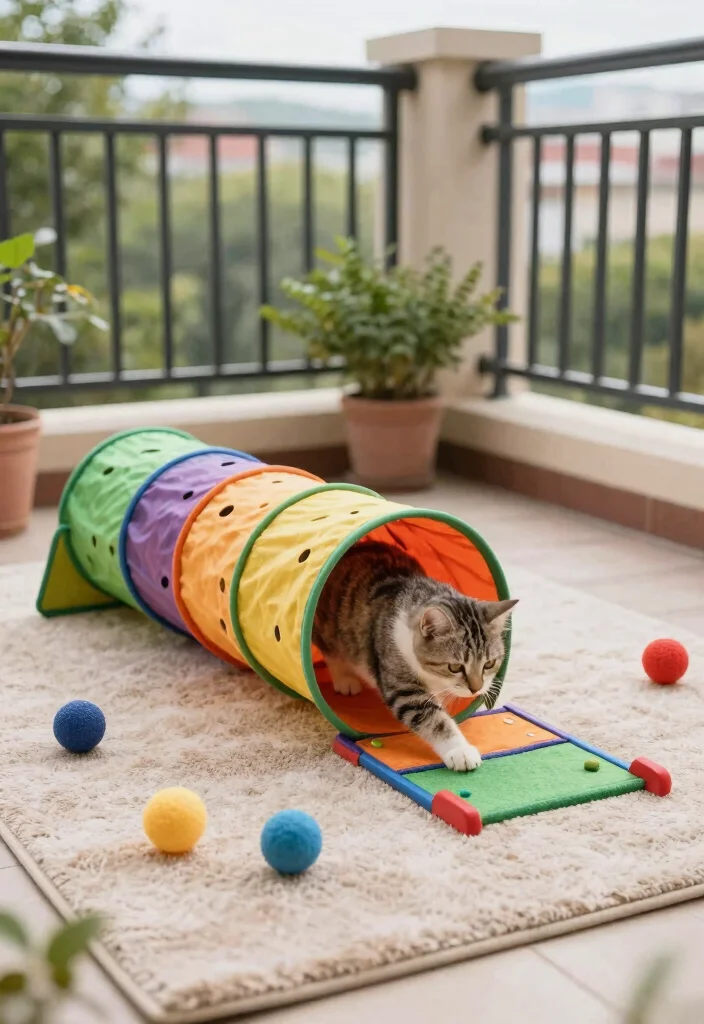 17 Cat Balcony Ideas for a Safe & Stylish Catio 26 17 Cat Balcony Ideas for a Safe & Stylish Catio - 6. Outdoor Play Areas 1