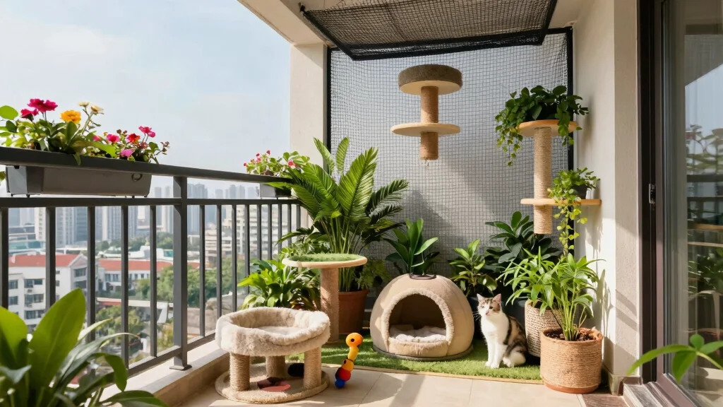 17 Cat Balcony Ideas for a Safe & Stylish Catio
