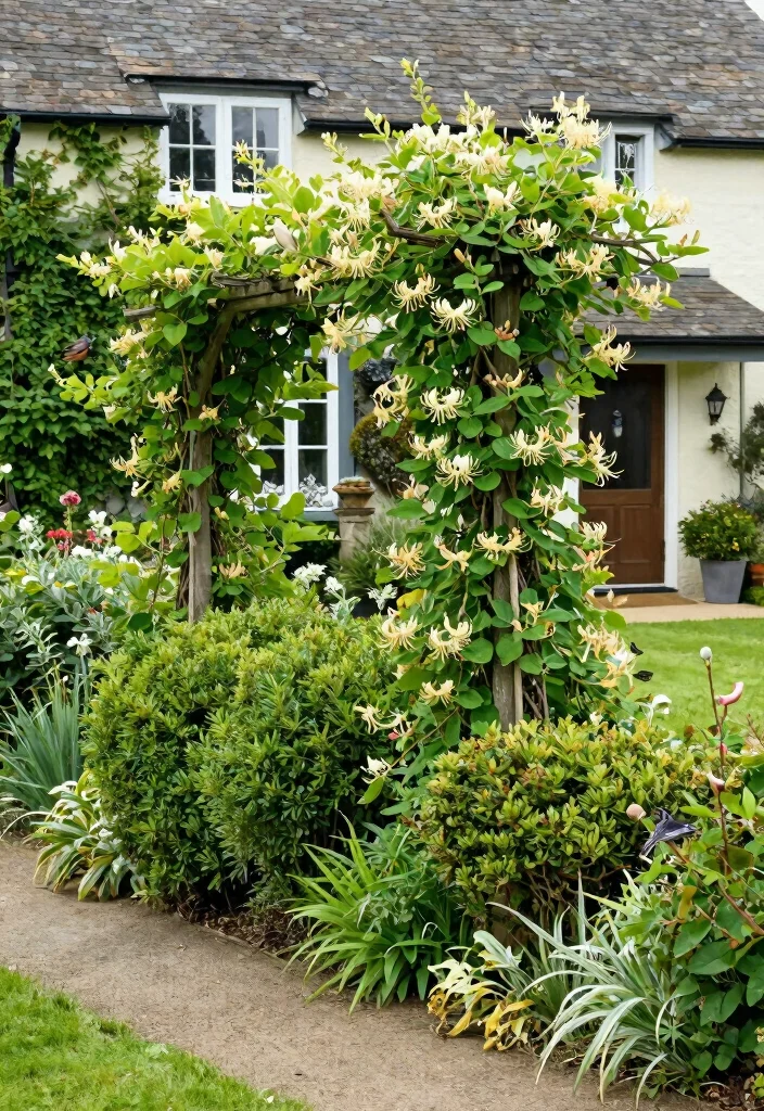 17 Farmhouse Front Yard Landscaping Ideas With Rustic Charm - 8. Living Fences 1
