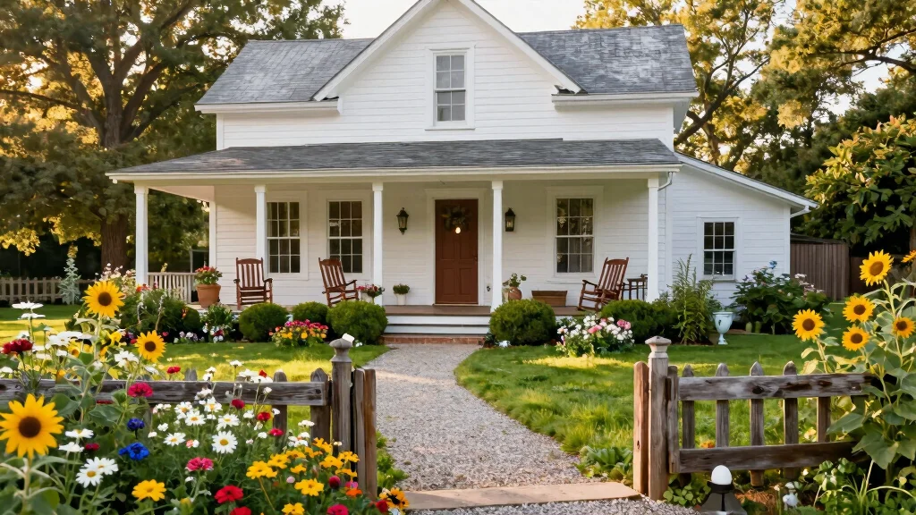 17 Farmhouse Front Yard Landscaping Ideas With Rustic Charm