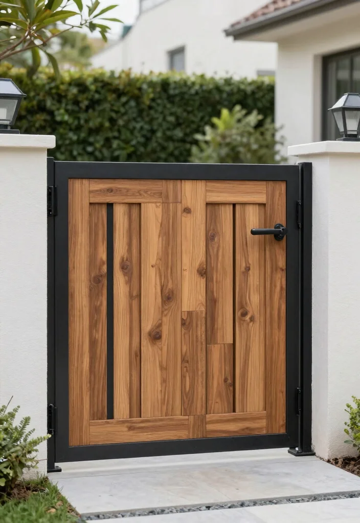 17 Gate Fence Ideas That Make a Grand Entrance - 10. Customizable Modular Gate 1