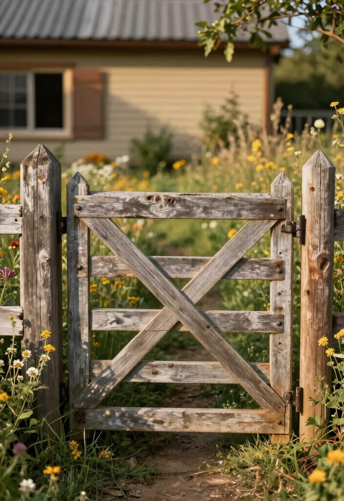17 Gate Fence Ideas That Make a Grand Entrance - 5. Rustic Pallet Gate 1