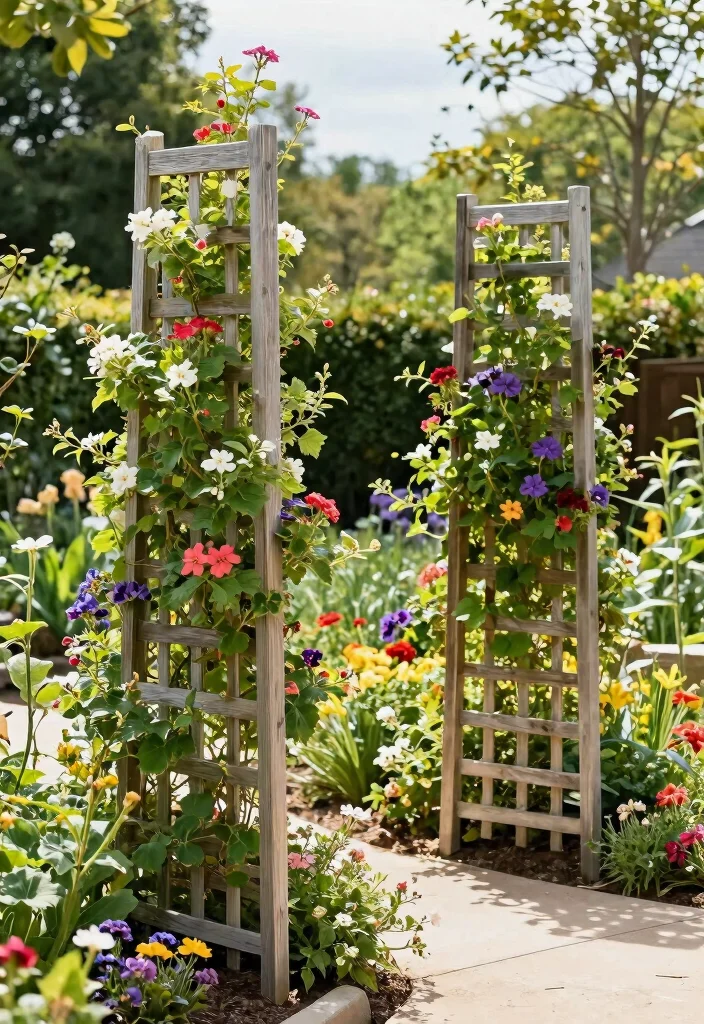 17 Homemade Trellis Ideas That Are Easy & Budget Friendly - 14. Garden Trellis Panels 1
