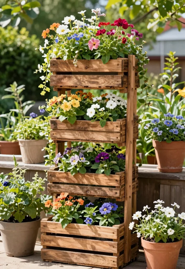 17 Homemade Trellis Ideas That Are Easy & Budget Friendly - 9. Recycled Crates Trellis 1