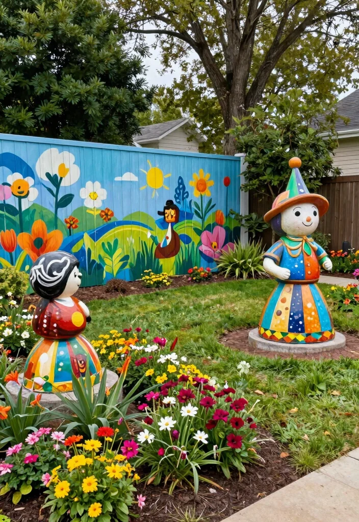 17 Large Front Yard Ideas That Make a Statement 33 17 Large Front Yard Ideas That Make a Statement - 13. Outdoor Art Installations 1