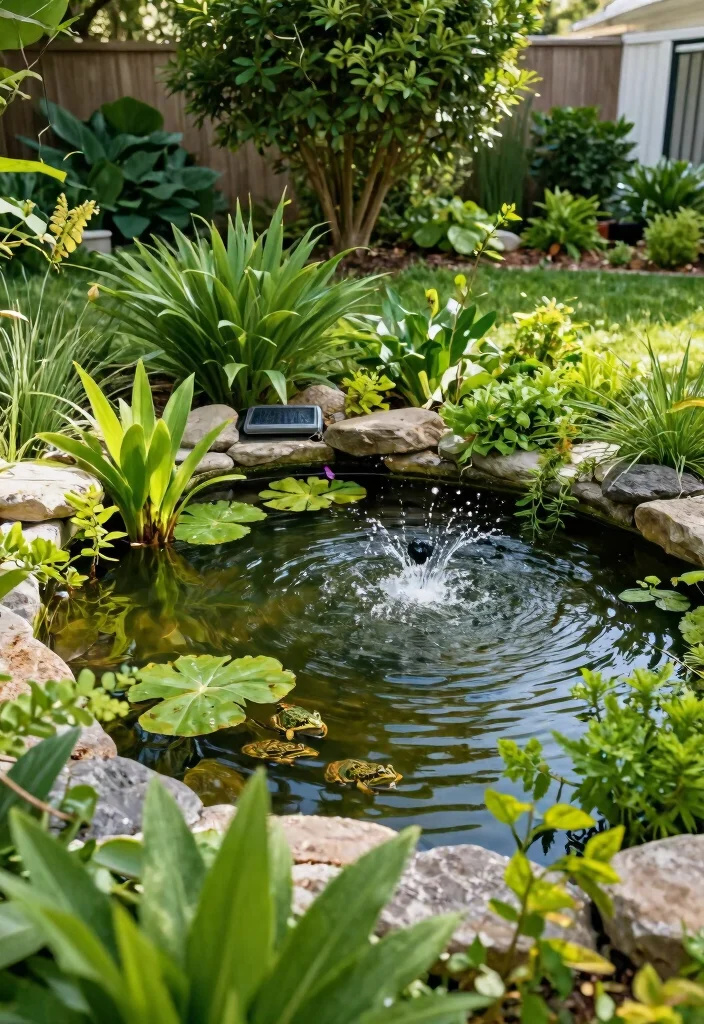 17 Large Front Yard Ideas That Make a Statement 4 17 Large Front Yard Ideas That Make a Statement - 4. Sustainable Water Features 1