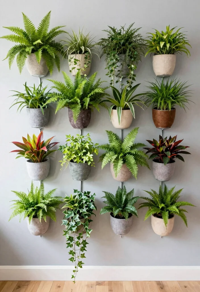 17 Planter Garden Ideas That Add Instant Color - 1. Vertical Plant Wall 1