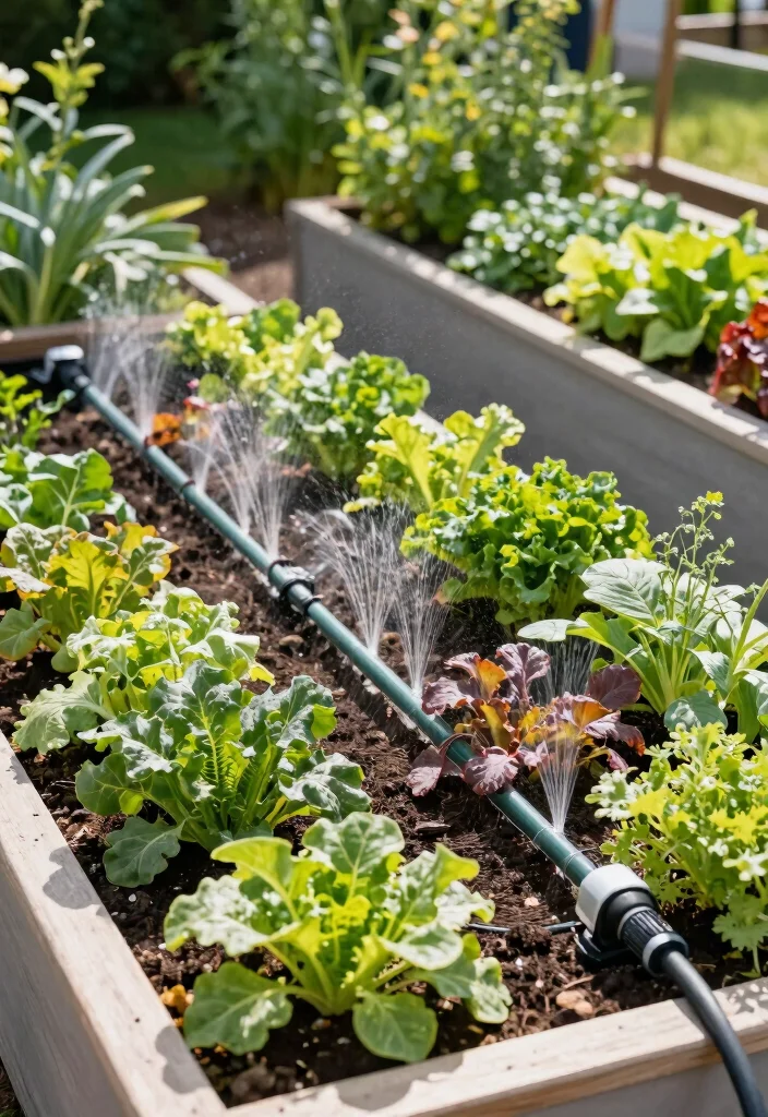 17 Square Foot Gardening Layout Raised Beds for Maximum Yield 52 17 Square Foot Gardening Layout Raised Beds for Maximum Yield - 12. Raised Bed with Drip Irrigation 1