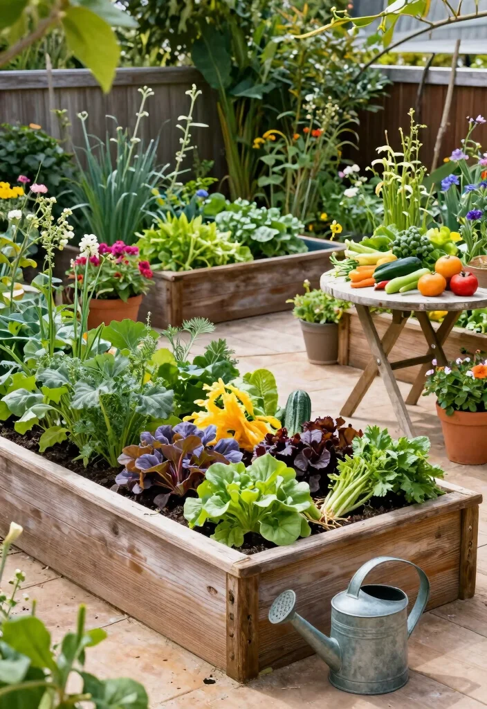 17 Uncovered Patio Ideas That Feel Open & Airy 31 17 Uncovered Patio Ideas That Feel Open & Airy - 11. Edible Garden 1