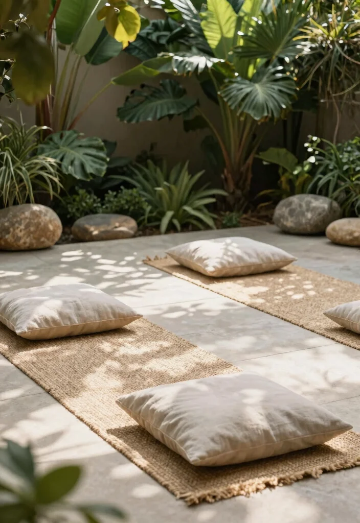 17 Uncovered Patio Ideas That Feel Open & Airy 55 17 Uncovered Patio Ideas That Feel Open & Airy - 15. Outdoor Yoga Space 1