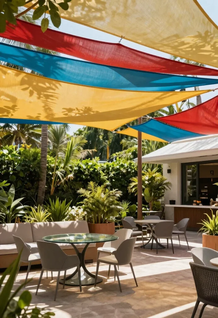 18 Covered Outdoor Patio Ideas for Stylish Shade 2 18 Covered Outdoor Patio Ideas for Stylish Shade - 2. Sail Shade Structures 1