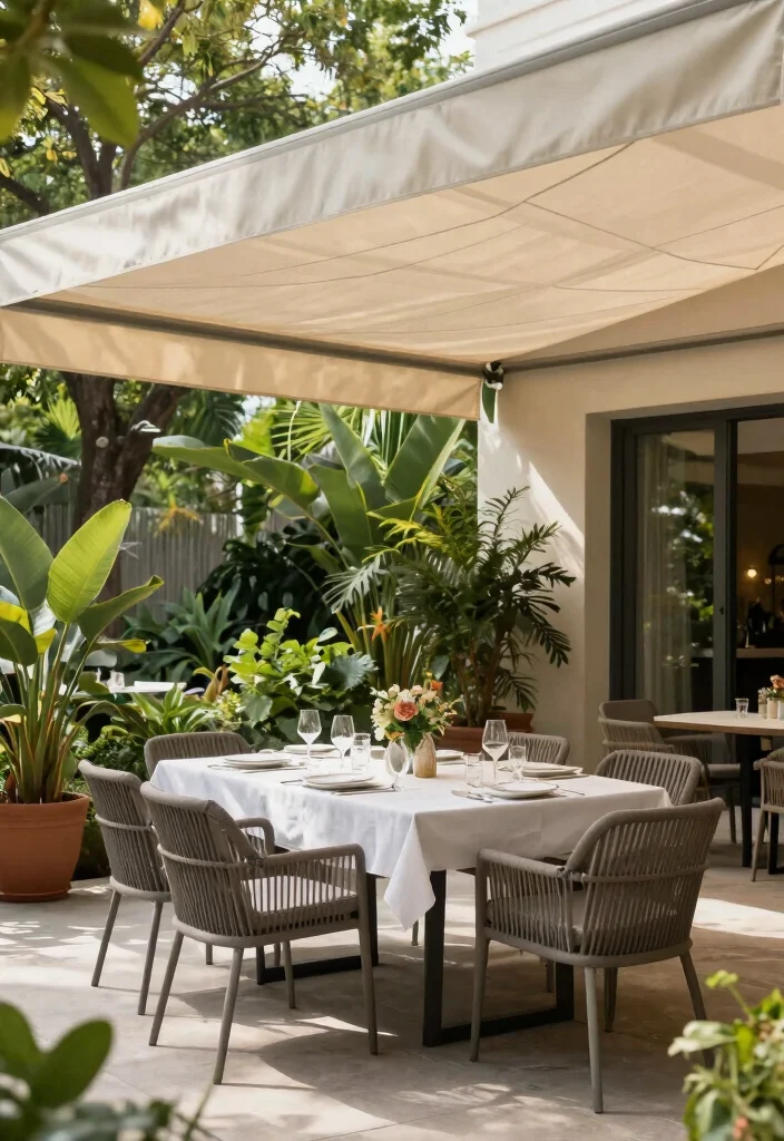 18 Covered Outdoor Patio Ideas for Stylish Shade 15 18 Covered Outdoor Patio Ideas for Stylish Shade - 5. Canvas Canopy 1