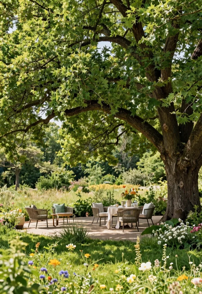 18 Covered Outdoor Patio Ideas for Stylish Shade 18 18 Covered Outdoor Patio Ideas for Stylish Shade - 8. Shade Trees 1