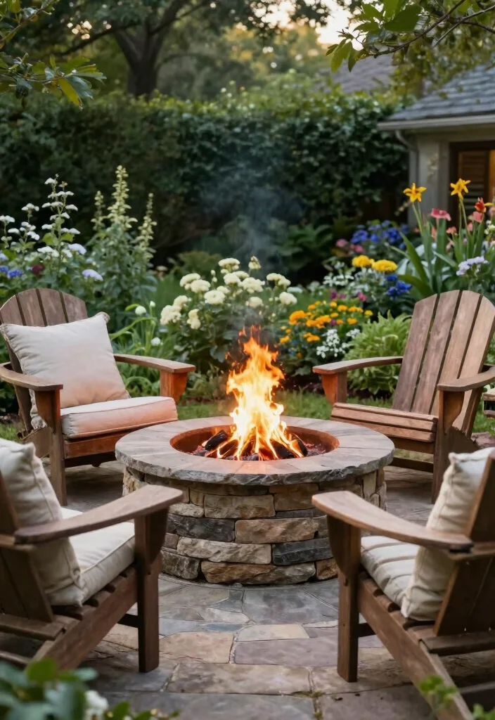 18 Outdoor Fire Pit 2026 Trending Ideas for Cozy Backyard Nights - 7. Stone Fire Pit for Rustic Charm 1