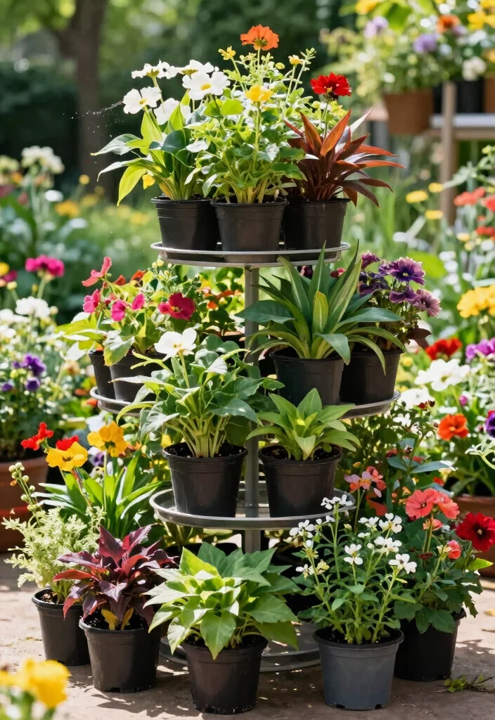 18 Plant Stand Ideas to Elevate Your Indoor & Outdoor Greenery 40 18 Plant Stand Ideas to Elevate Your Indoor & Outdoor Greenery - 10. Stackable Plant Stands 1