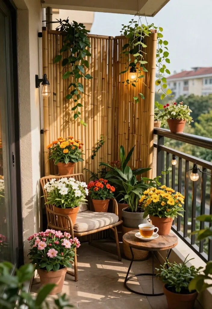 18 Small Balcony Garden Ideas Indian Homes Will Adore 20 18 Small Balcony Garden Ideas Indian Homes Will Adore - 10. Privacy Screens for a Cozy Retreat 1