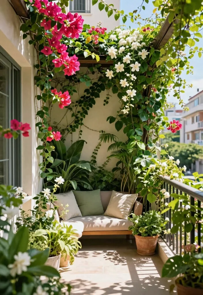 18 Small Balcony Garden Ideas Indian Homes Will Adore 56 18 Small Balcony Garden Ideas Indian Homes Will Adore - 16. Elegant Tapestry of Climbers 1