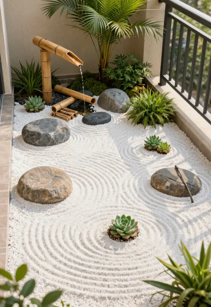 18 Small Balcony Garden Ideas Indian Homes Will Adore 4 18 Small Balcony Garden Ideas Indian Homes Will Adore - 4. Zen Garden with Minimalist Vibes 1