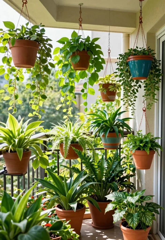 18 Small Balcony Garden Ideas Indian Homes Will Adore 18 18 Small Balcony Garden Ideas Indian Homes Will Adore - 8. Hanging Gardens: Elevating Greenery 1
