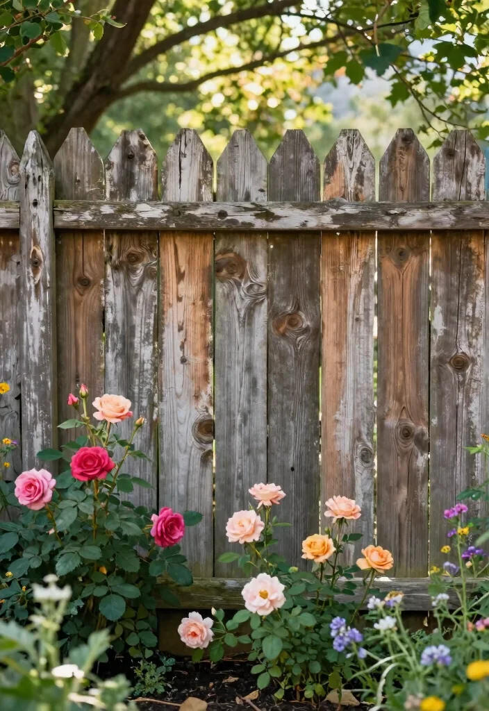 18 Wooden Fence Ideas That Never Go Out of Style 40 18 Wooden Fence Ideas That Never Go Out of Style - 10. Weathered Wood Fencing 1