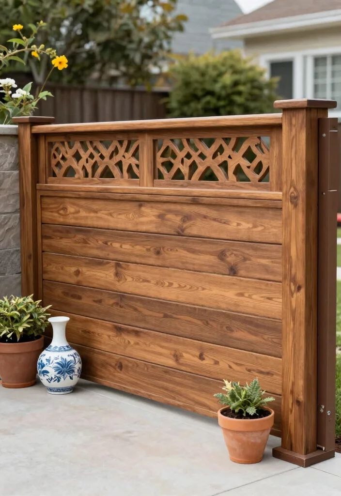 18 Wooden Fence Ideas That Never Go Out of Style 68 18 Wooden Fence Ideas That Never Go Out of Style - 18. Customizable Privacy Panels 1