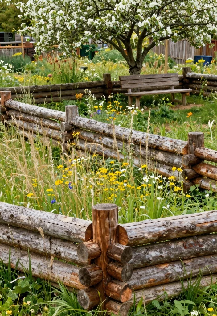18 Wooden Fence Ideas That Never Go Out of Style 23 18 Wooden Fence Ideas That Never Go Out of Style - 3. Rustic Log Fencing 1