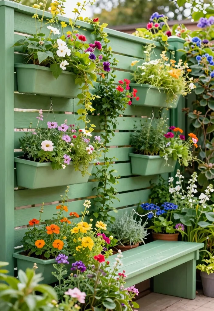 18 Wooden Fence Ideas That Never Go Out of Style 25 18 Wooden Fence Ideas That Never Go Out of Style - 5. Vertical Garden Fencing 1