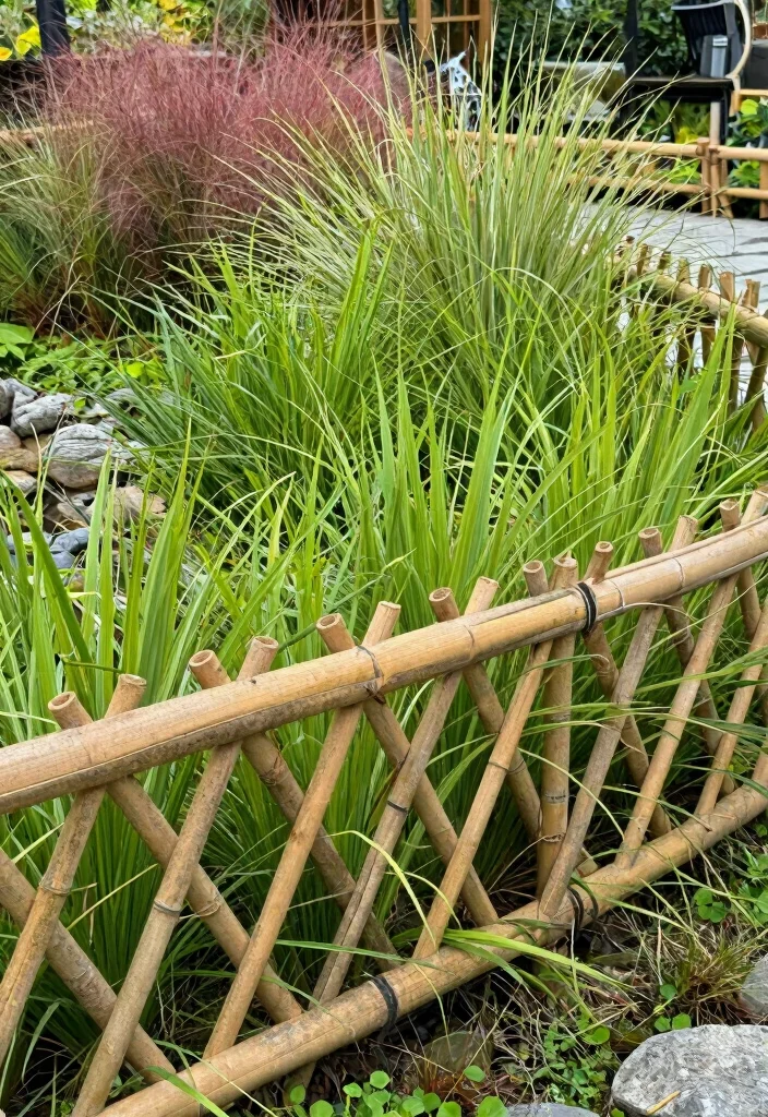 18 Wooden Fence Ideas That Never Go Out of Style 26 18 Wooden Fence Ideas That Never Go Out of Style - 6. Bamboo Fencing 1